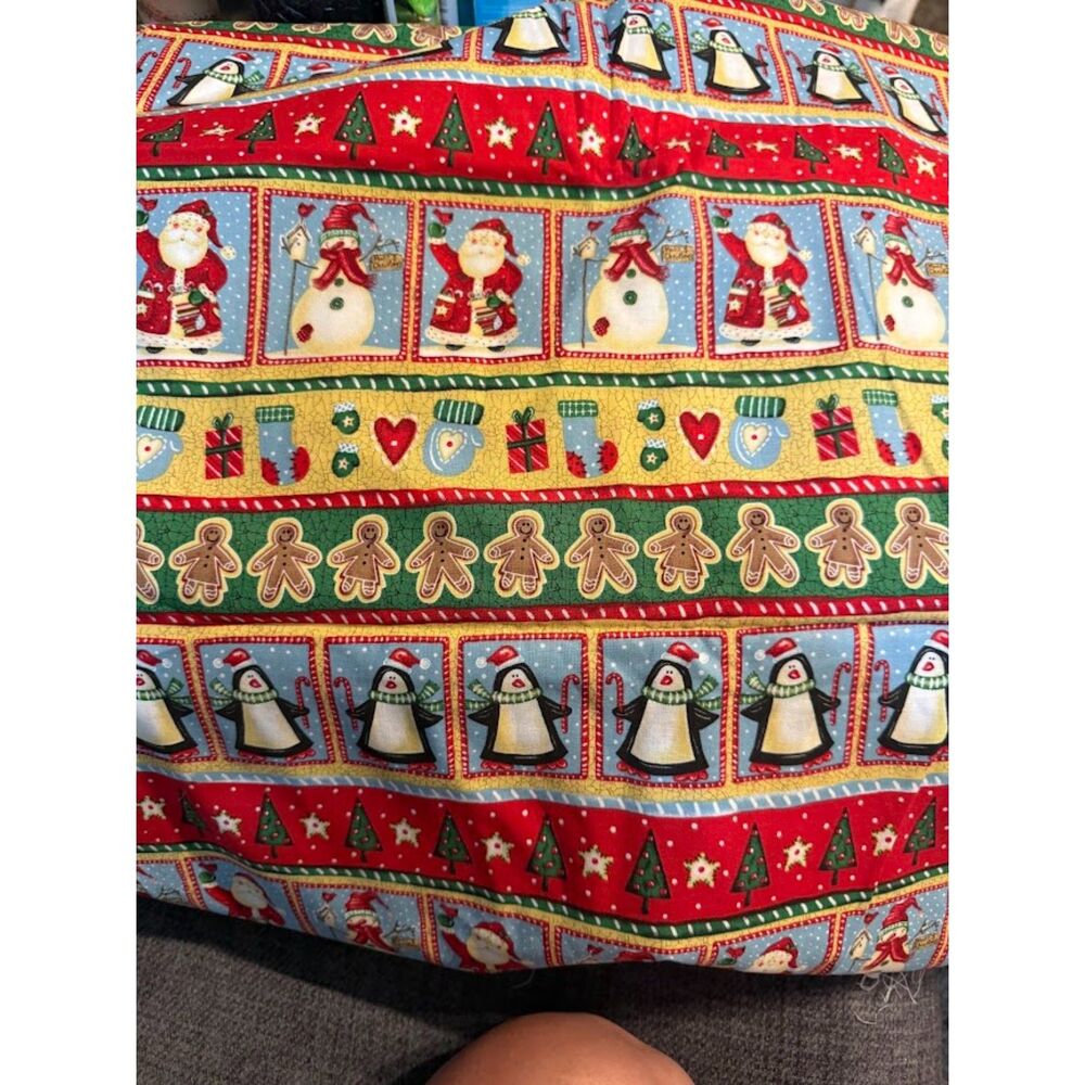 Snowman Christmas fabric material Signature Classics Oakhurst Textiles penguins